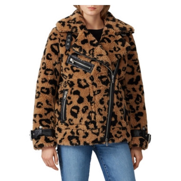 🌟Host Pick🌟 Avec Les Filles Leopard Teddy Biker Jacket - Picture 2 of 8